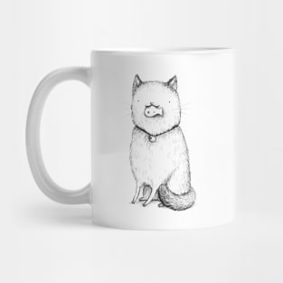 Kitty With A Fish Cracker Mug